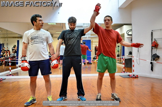 2019-05-29 Milano - pound4pound boxe gym 1305 Daniele Bonelli vs Edoardo Spinatelli